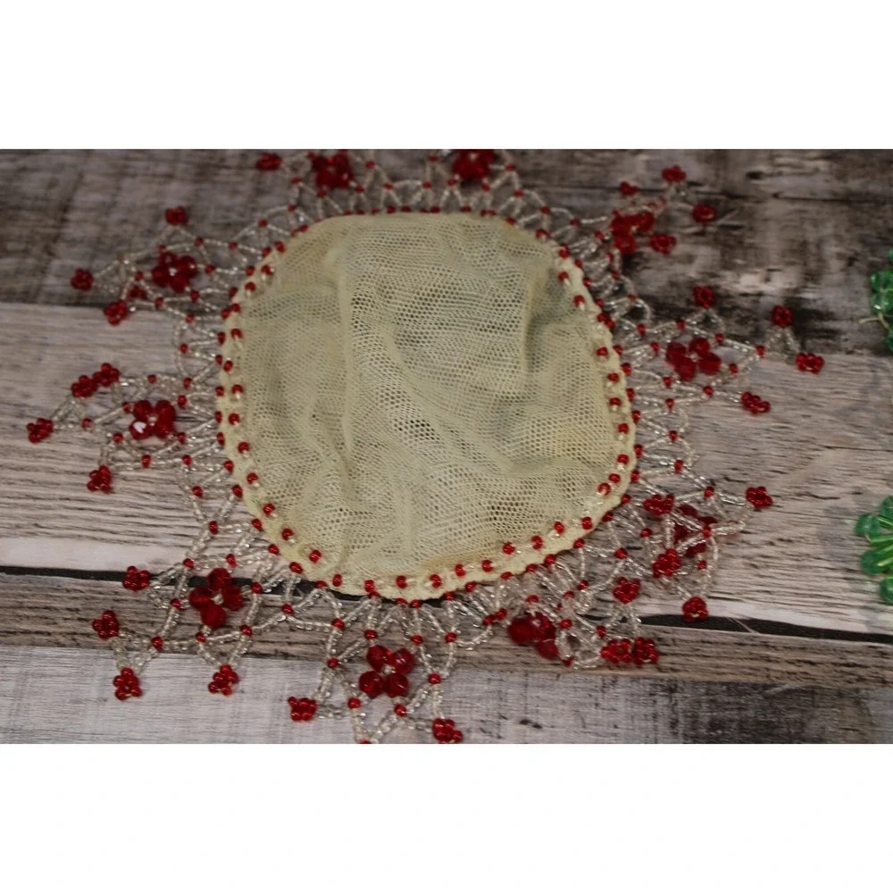 Handmade vintage beaded